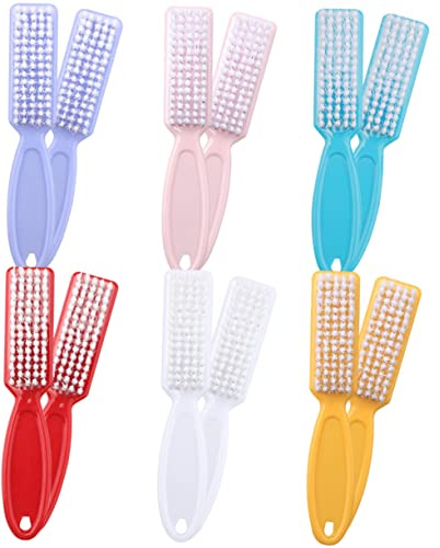 BATHVEVE 24 Pièces Brosse à Ongles Nettoyante Avec Manche Pour Nettoyage Des Ongles Fournitures De Manucure Petite Manucure