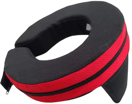 MotiveTech Collare Protettivo per Kart Protezione Collo Da Corsa Tutore Da Rally Paracollo Da Karting in Rete E Spugna per Assorbimento Urti Adatto per a, Bambini Rossi