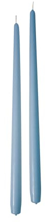 Cereria Di Giorgio - 6 Candele Coniche - Diametro 2,2 cm Altezza 40 cm - Colore Celeste bebè - Durata 14 ore - Standard per candelabro