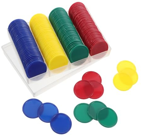 SOIMISS Jetons De Mahjong Jetons De Boissons Marqueurs en Plastique Transparents