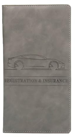 Porta documenti per auto, portafoglio in pelle, porta carte di credito, accessorio per registrazione, organizer per assicurazioni, organizer trasparente per veicoli, per la protezione dei viaggi del
