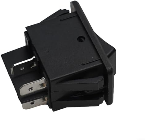 Interrupteur à bascule LED 12 V 24 V CC pour feux de brouillard, barre lumineuse de travail pour applications à bascule, indicateur marche/arrêt à 4 broches (rouge)