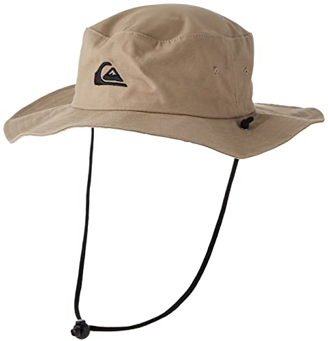 Quiksilver Herren Bushmaster Sun Protection Floppy Visor Bucket Hat Sonnenhut, Khaki, S/M