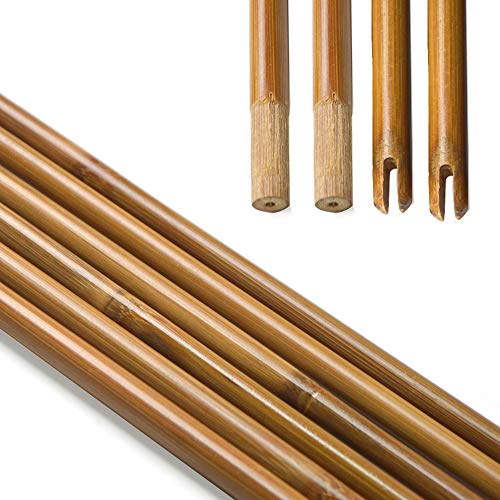 Milaem 24 stücke 32 Zoll Bogenschießen Bambus Pfeilschaft 8mm Pfeilschäfte für DIY Bambuspfeile Jagdpfeil