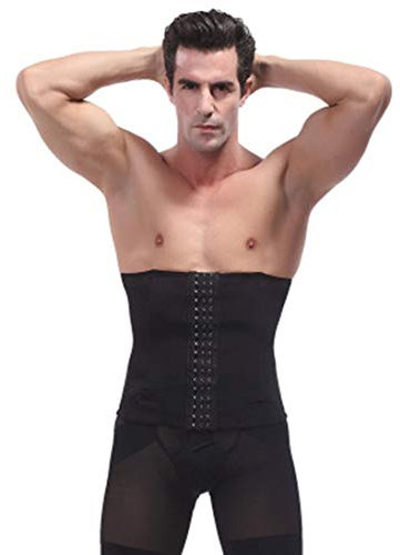 Bauchgurt Bauchweggürtel ? Damen & Herren ? Schwitzgürtel ? Waist Trimmer | Schnell & Einfach Abnehmen mit dem Fitnessgürtel (Schwarz,M)