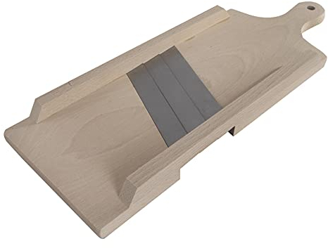 WooDeeDoo Wooden Cutter Shredder Grater Peeler Slicer | 44 x 16 cm | Cabbage Fruits Vegetables | Natural Beech Wood