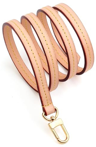 jiesinlov Vachetta Leder Riemen Ersatz,Handtasche Schulterriemen Crossbody für Handtasche (Aprikose-Einzelne Schnalles-Breite:1.0cm,Länge:104cm)