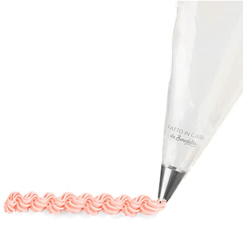 Fatto in Casa da Benedetta Sac a Poche (Set 30 Pz) in Polietilene con 6 Punte per Decori diversi in Acciaio Inox (Nickel Free) – Lavabile e antiaderente