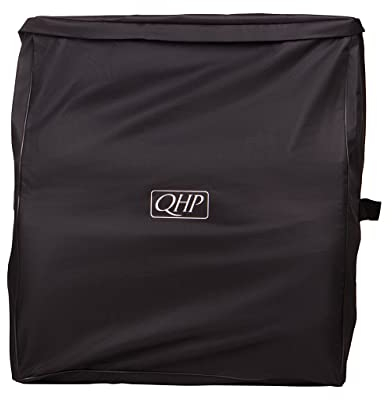 NETPROSHOP Aufbewahrungstasche für Decken, Quilts u.v.m ca. 65x60x47 cm mit Griff und Reißverschluss, Farbe:Schwarz