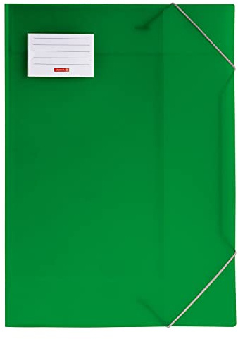 NEU BRUNNEN Sammelmappe FACT!pp DIN A3 aus Kunststoff, grün, mit Gummizug
