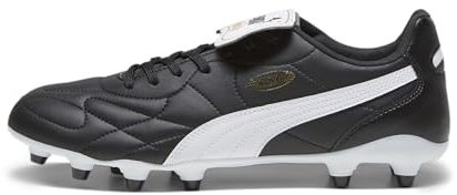 PUMA Unisex King Top Fg/Ag Fußballschuhe, Puma Black Puma White Puma Gold, 44 EU