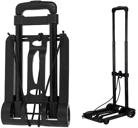 Universelle Sackkarre mit Spanngurt faltbar Traglast 30 kg Stapelkarre Transportkarre Klappbar Transporthilfe
