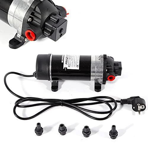220V Diaphragm Pump,Selbstansaugende Druckwasserpumpe Trinkwasserpumpe,Wohnmobi,Wasserpumpe,5.1-5.5 Ltr./Min,160Psi(11Bar)