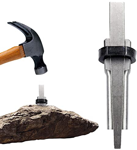 Steinspaltkeile – Steinkeil robust | Eisenmeißel Beton Marmor Granit Stein Spalten Handwerkzeuge