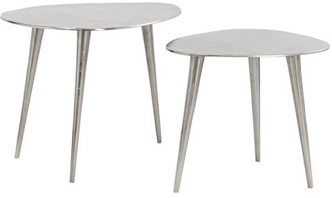 Riess Ambiente Couchtisch Elements 50cm - Silber - Metall