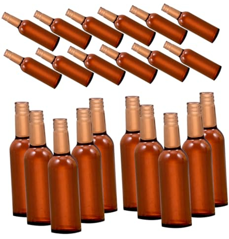 FELTECHELECTR 24stücke Miniatur Bierflaschen Puppenhaus Deko Realistische Mini Bier Und Weinflaschen Für Kreative Szenen Zubehör Für Puppenhausgestaltung