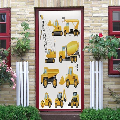3D Türaufkleber Selbstklebend Cartoon-Auto 90 X 210 Cm Türtapete Wandbild Selbstklebend Art Decals Haus Dekoration Türfolie Türposter Fototapete Pvc Wasserdicht Abnehmbar - Türfoto -5R4F8O4J7V8L7E8T2W