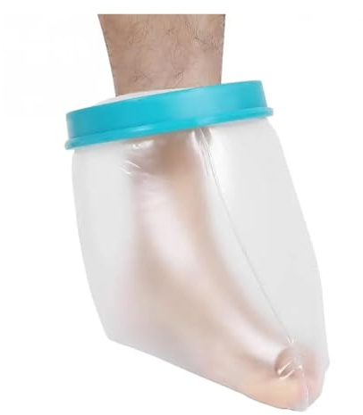 HWJFDC Funda Escayola Pierna Vendaje de Yeso Ajustable Impermeable Protector de heridas Fractura Brazo Pierna pie Rodilla Cubierta Ducha niños Rodilla Terapia Protector(Childern Foot)