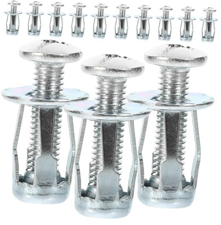 OSOLADY 25sets Threaded Inserts Rivet Nut Inserts for Hollow Wall Anchors Plasterboard Plugs
