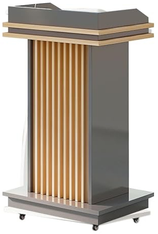 Rednerpult-Podiumständer, Rednerpult aus Holz, Rednerpult aus Holz für die Kirche mit eingebauten Lagerregalen oder Schubladen, Höhe 100 cm, Platte 45 x 60 cm, Geeignet für Klassenzimmer, Ho