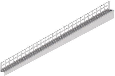 Aquabad Edelstahl Gefälle Wandprofil Clive Wall für begehbare Dusche 160cm, linksversion, Kantenhöhe 10mm