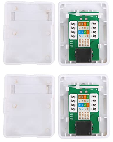 TOPINCN Cat6 Single-Port-Desktop-RJ45-Aufputzdose mit Stilvollem Design und Hoher Leistung für die Netzwerkverkabelung, Geeignet für den Einsatz Im Home-Office