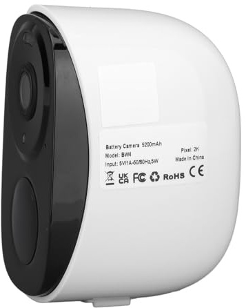 Yinhing Telecamera di Sicurezza Solare Esterna Wireless 4G WIFI 3MP HD Panoramica a 360 Gradi Telecamera di Sorveglianza Ad Energia Solare con Batteria 5200mAh per Sicurezza Domestica