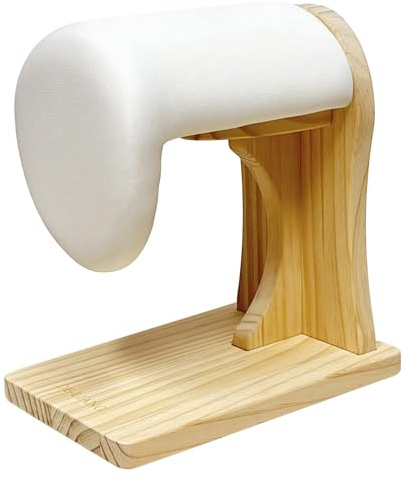DE-LIANG Tailor’s Shoulder Ironing Board, Padded Chest & Cotton Cover Shoulder Pressing Board with Sturdy Pine Wood Base, lron Pad for Household Ironing, Tailoring Studio Ironing