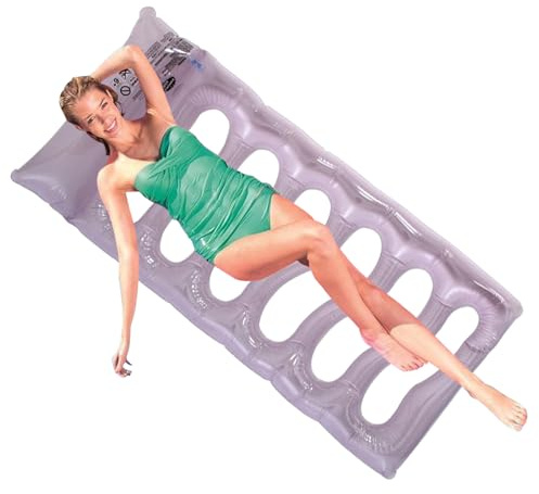 Flotteur de piscine, île de natation, flotteur gonflable, matelas gonflable, coussin de natation, chaise longue de soleil, île lounge | pour lac de baignade, fête, voyage, vacances, station balnéaire