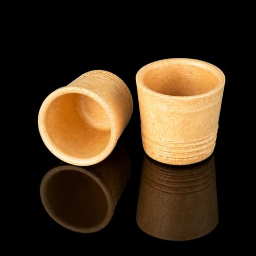 Cone King's Essbare Portionsbecher Waffelbecher für Saucen, Dips, Muffins, Buffets, Mitbackbar, Vielseitig Einsetzbar für Süße und Herzhafte Kreationen, extra stabile Eiswaffeln 45x40mm 36 Stück