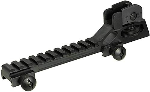 UTG Visier Integriertes Picatinny Montagedeck mit Zieleinrichtung, MNT-95RS05, Schwarz