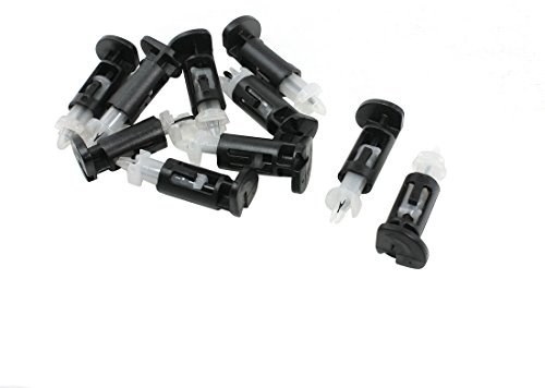 sourcing map 10 Stück CPU Kühlkörper Lüfter Halterungsstift Kunststoff Kühlkörper Montageklammern für 4 Wege CPU Kühler Kühlkörper Lüfter