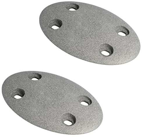 Gedotec Tischplatten-Verbinder Metall zum Anschrauben CONNECT einteilig | 2 Stück - Tischverbinder zum Schrauben | Möbelverbinder mit Bauhöhe: 9 mm | Verbindungsbeschlag flach für Tische & Möbel-Bänke