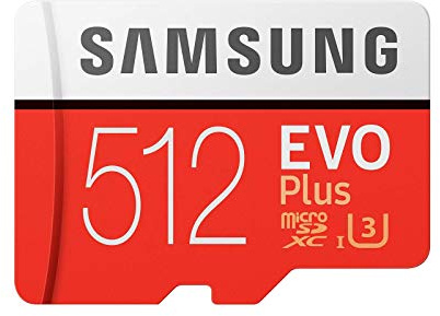 Samsung Memorie MB-MC512GA EVO Plus Scheda microSD da 512 GB, UHS-I U3, Fino a 100 MB/s, con Adattatore SD