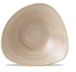 Churchill Stonecast -Triangle Bowl Schüssel- 60cl, Farbe wählbar (Nutmeg Cream)