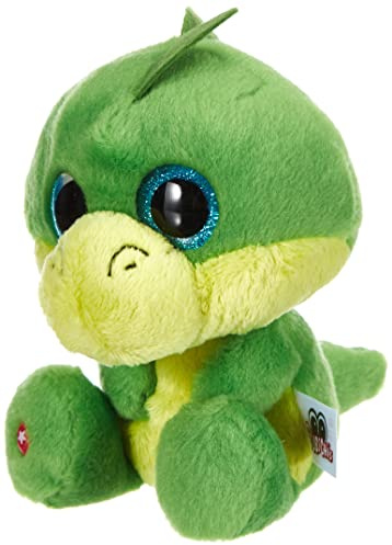 NICI Glubschis Kuscheltier Drache McDamon 15cm, Plüschtier mit großen Glitzeraugen 45555, grün/gelb