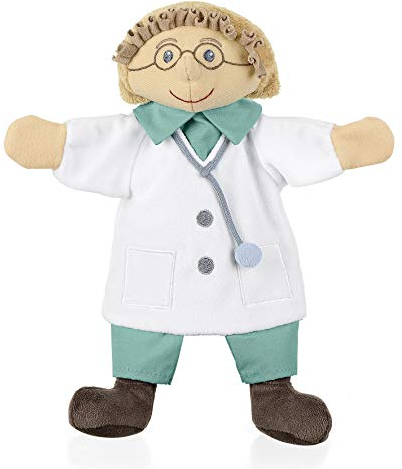 Sterntaler 3602031 Handpuppe Arzt, Ideal für Puppentheater und Rollenspiele, 28 x 27 x 10 cm, Mehrfarbig