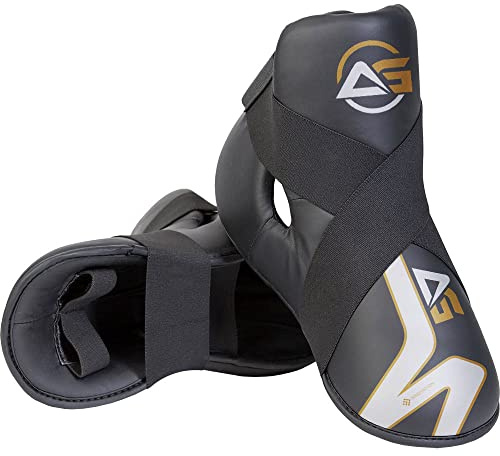 Parapiedi semi Contact per bambini da kickboxing, imbottitura in schiuma, protezione per piedi da taekwondo, karate e sparring, taglia L