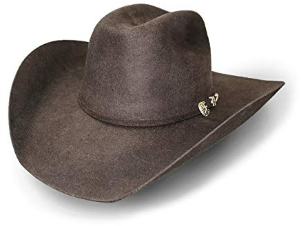 STARS & STRIPES Wyoming brun hatt – formstabil, vattenavvisande västerländsk cowboyhatt av ullfilt, BRUN, 55