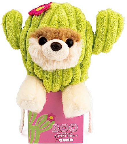 GUND The World's Cutest Dog Boo Itty Bitty Boo #62 Kaktus Plüsch Stofftier Hund, 12,7 cm