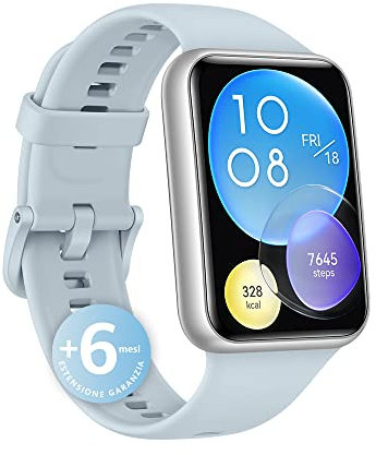 HUAWEI WATCH FIT 2 Smartwatch, Display FullView da 1,74, Chiamate Bluetooth al polso, Monitoraggio della salute 24h, SpO2, GPS, Allenamenti guidati, +6 mesi estensione di garanzia, Isle Blue