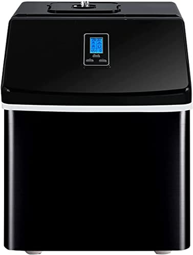 Samnuerly Compact Ice Maker Small Countertop, Ice Maker Machine Nugget, Portable Ice Cube Maker Machine, Low Noise Ideal for Home/Kitchen/Office/Coffee Shop/Restaurant/Bar (B)