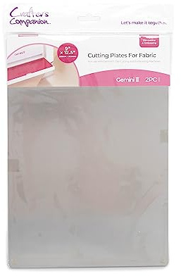 Crafter's Companion GEMII-ACC-FABP Zubehör-Schneideplatten Gemini II Replacement Accessories-9 x 12 Pack of 2-Cutting Plates For Fabric, Schneidplatte für Stoff