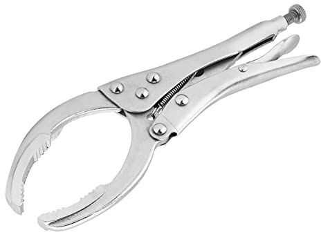 Keenso Alicates de Filtro de Aceite Ajustables de 10 Pulgadas, Llave de Filtro de Aceite Universal, Llave de Filtro de Aceite del Vehículo Herramienta de Extracción de Llave Inglesa