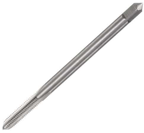 sourcing map Metrischer Gewindebohrer M6 x 1 H2, linke Hand, 100 mm, extra lang, gerade, Nut, Gewindebohrer, Gewindebohrer, Reparaturwerkzeug