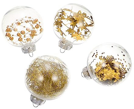 Zerodeko Weihnachtskugeln aus Hängende Christbaumschmuck zum Aufhängen Christbaumkugeln für Weihnachten Feiern und Dekoration Zufälliger Stil
