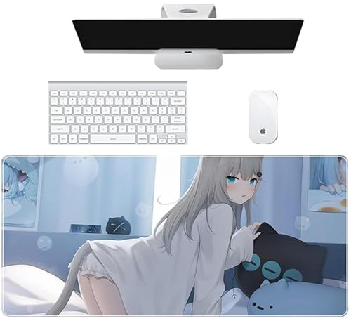 musmatta 900 x 400 x 3 mm Gaming Halkfri Anime Skrivbordsmatta Tangentbord