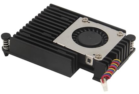 Geekworm Active Cooler H505 for Raspberry Pi 5 2GB/4GB/8GB/16GB, Aluminum Heatsink with Blower PWM Fan