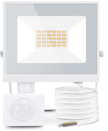 Aigostar LED-strålkastare med Rörelsesensor 20 W 4000K 1800lm