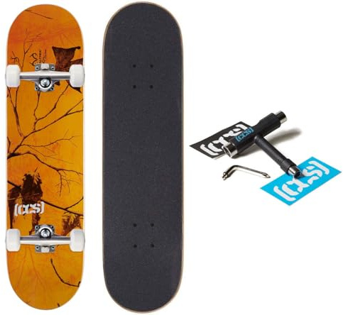 [CCS] x Realtree Camo Skateboard Complete - Blaze - 7.00